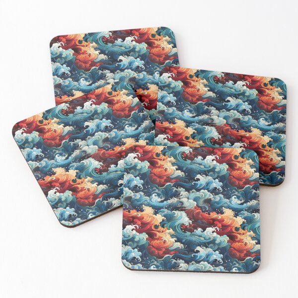 Item preview, Fire Waves designed and sold by patchic.