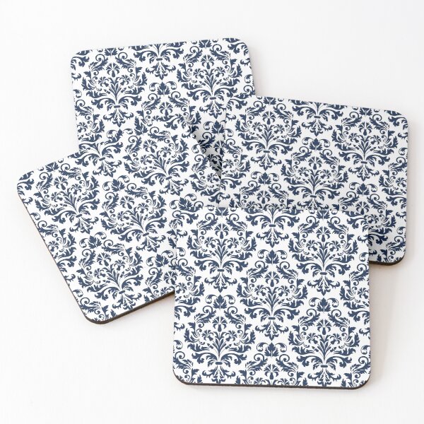 Item preview, Blue Damask Tile Pattern designed and sold by printguys.