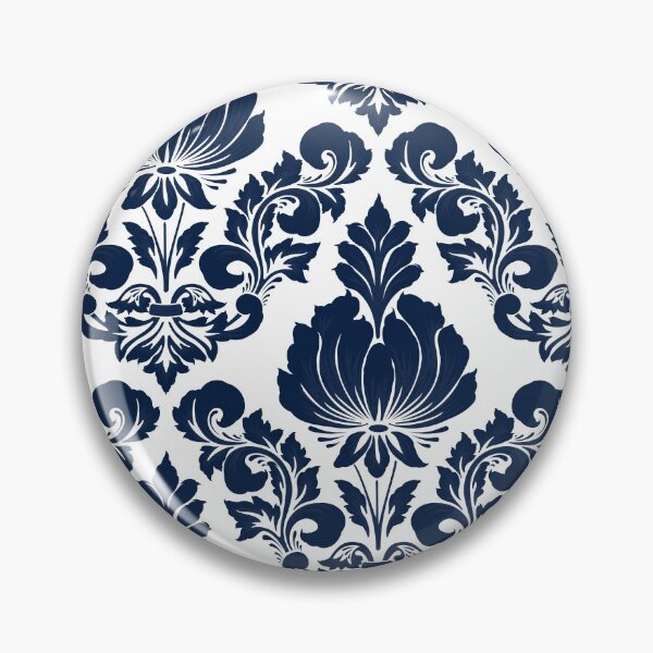 Item preview, Blue Damask Tile Pattern designed and sold by printguys.