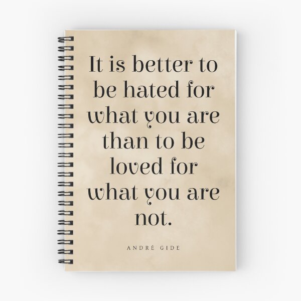 Item preview, It is better to be hated for what you are - Andre Gide Quote, Literature, Typography Print - Vintage designed and sold by Studio Grafiikka.
