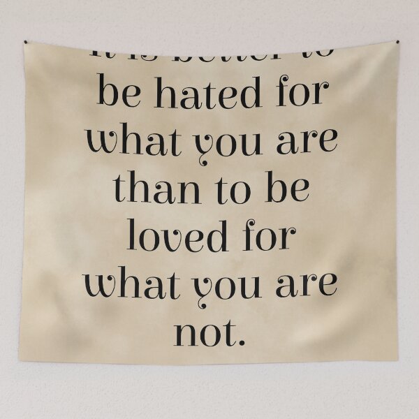 Item preview, It is better to be hated for what you are - Andre Gide Quote, Literature, Typography Print - Vintage designed and sold by Studio Grafiikka.