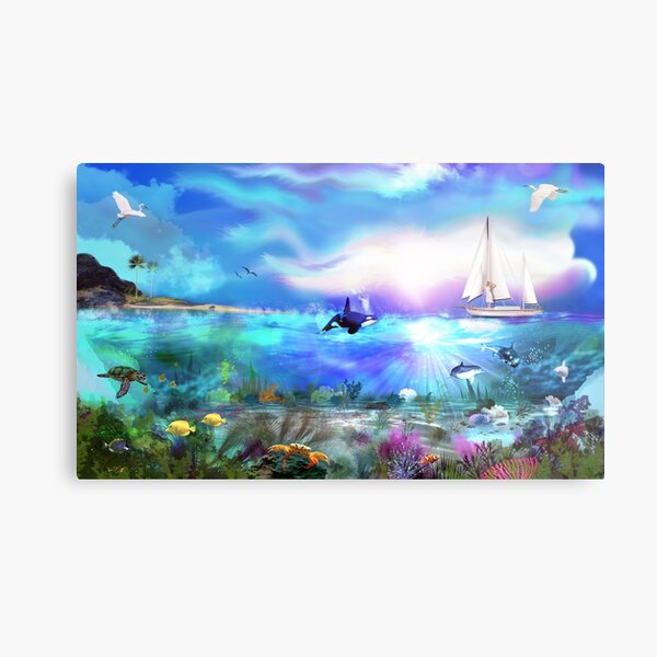Perfect Sea Metal Print