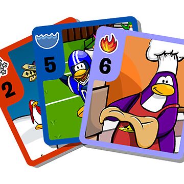 Card Jitsu Club Penguin Sticker for Sale by egray18