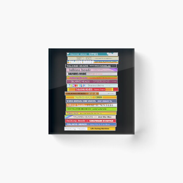 Item preview, The Sounds of the Talking Heads ))(( Retro 80s CD Stack Fan Art designed and sold by Eline-Jester-F.