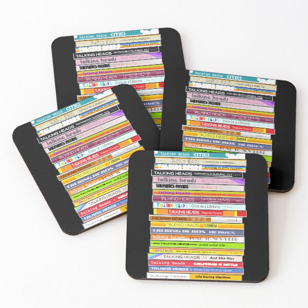 Item preview, The Sounds of the Talking Heads ))(( Retro 80s CD Stack Fan Art designed and sold by Eline-Jester-F.