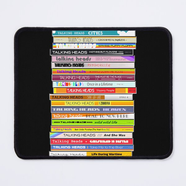 Item preview, The Sounds of the Talking Heads ))(( Retro 80s CD Stack Fan Art designed and sold by Eline-Jester-F.