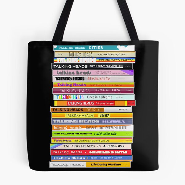 Item preview, The Sounds of the Talking Heads ))(( Retro 80s CD Stack Fan Art designed and sold by Eline-Jester-F.