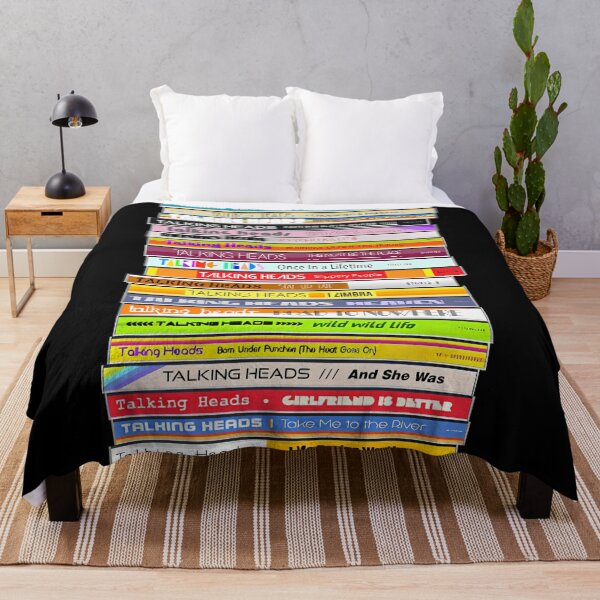 Item preview, The Sounds of the Talking Heads ))(( Retro 80s CD Stack Fan Art designed and sold by Eline-Jester-F.