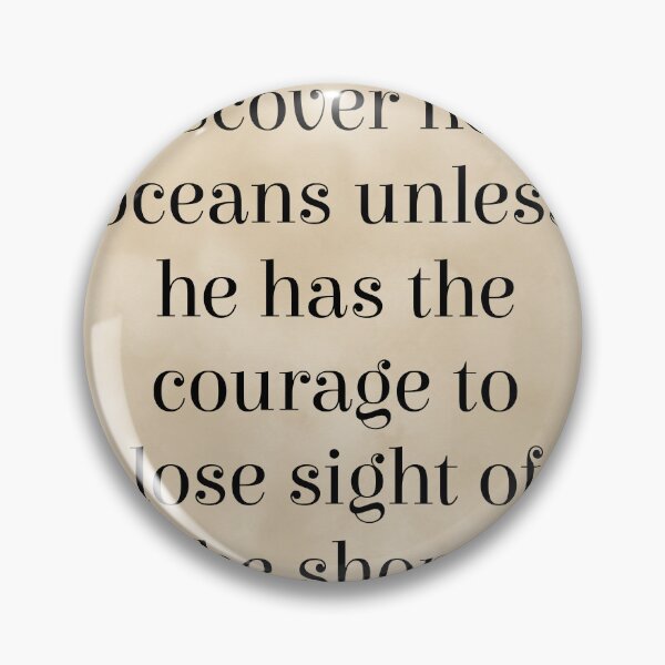 Item preview, Man cannot discover new oceans - Andre Gide Quote - Literature - Typography Print - Vintage designed and sold by Studio Grafiikka.