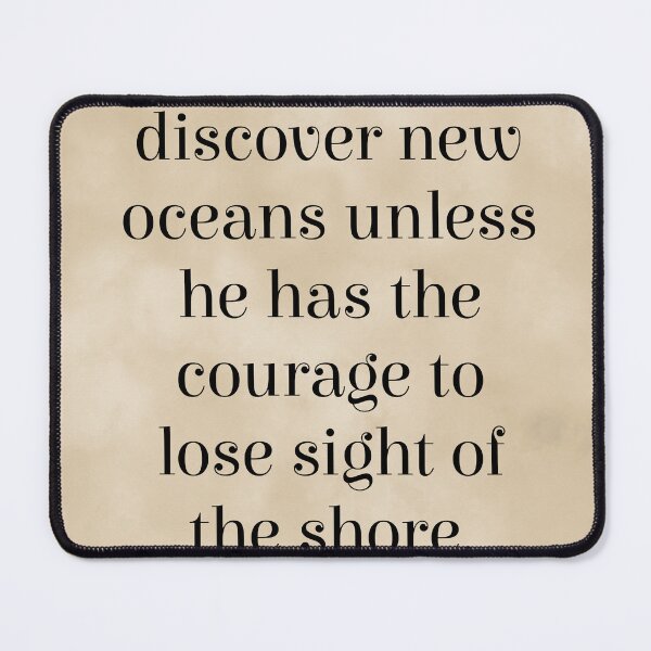 Item preview, Man cannot discover new oceans - Andre Gide Quote - Literature - Typography Print - Vintage designed and sold by Studio Grafiikka.