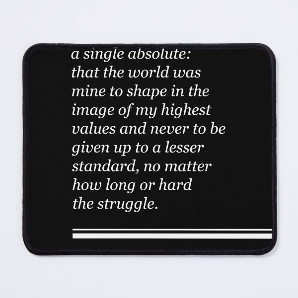 Item preview, Ayn Rand Quote - Atlas Shrugged - Minimalist, Classic, Typographic Print 2 - Inspiring - Literature designed and sold by Studio Grafiikka.