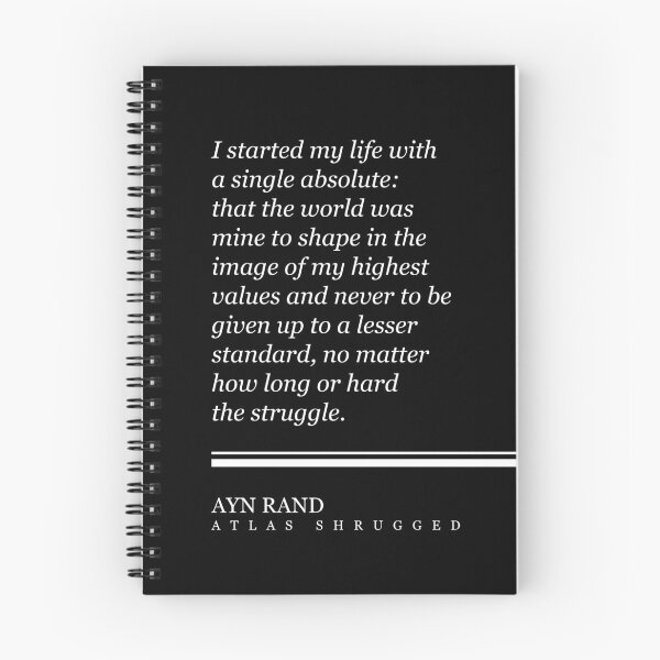Item preview, Ayn Rand Quote - Atlas Shrugged - Minimalist, Classic, Typographic Print 2 - Inspiring - Literature designed and sold by Studio Grafiikka.