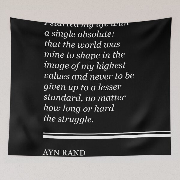 Item preview, Ayn Rand Quote - Atlas Shrugged - Minimalist, Classic, Typographic Print 2 - Inspiring - Literature designed and sold by Studio Grafiikka.