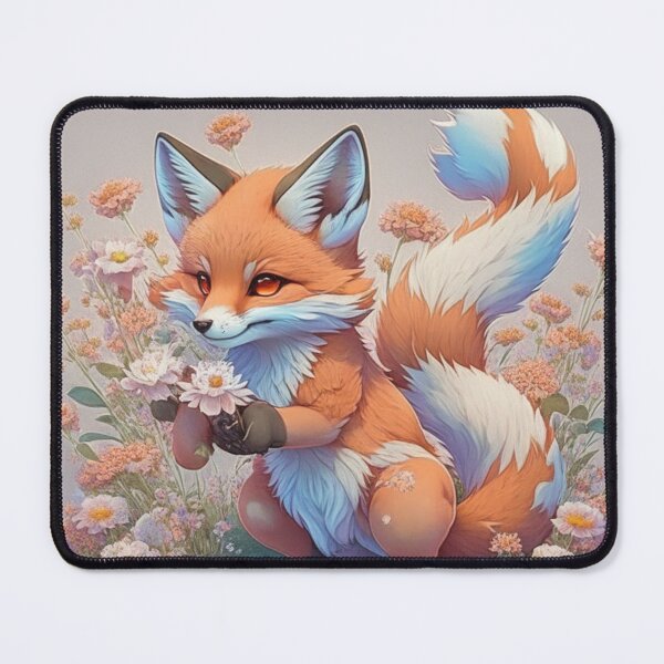 Item preview, fox using its paw to paint designed and sold by valeriethomass.