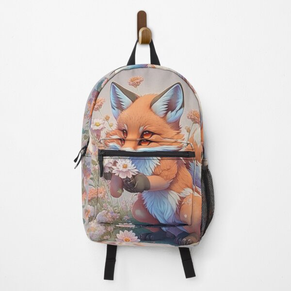 Item preview, fox using its paw to paint designed and sold by valeriethomass.