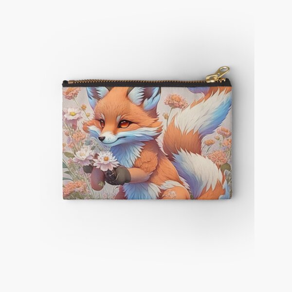 Item preview, fox using its paw to paint designed and sold by valeriethomass.