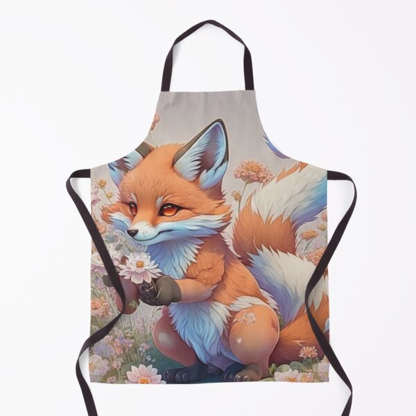 Item preview, fox using its paw to paint designed and sold by valeriethomass.