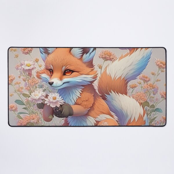 Item preview, fox using its paw to paint designed and sold by valeriethomass.