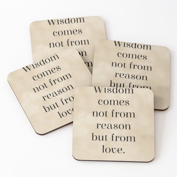 Item preview, Wisdom comes not from reason but from love, Andre Gide Quote, Literature, Typography Print - Vintage designed and sold by Studio Grafiikka.