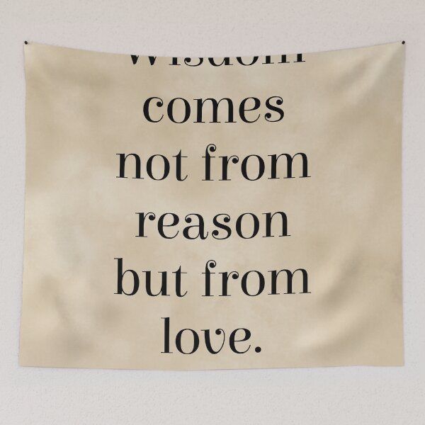 Item preview, Wisdom comes not from reason but from love, Andre Gide Quote, Literature, Typography Print - Vintage designed and sold by Studio Grafiikka.
