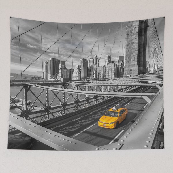 Item preview, Cab on Brooklyn Bridge designed and sold by assaf.