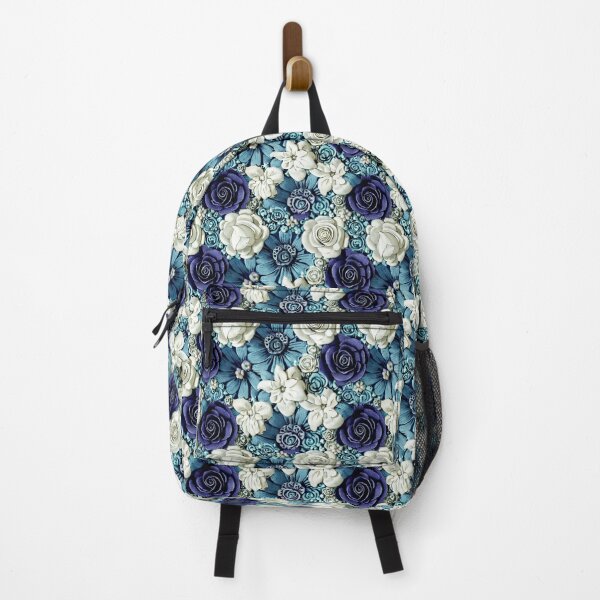 Item preview, 3D blue and white flowers designed and sold by TifLyn.