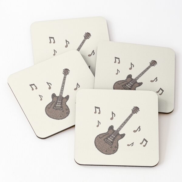 Item preview, Coffee Bean Guitar-Coffee Lover-Coffee Gifts-Guitar Lovers-Coffee Bean Art-Art Colory designed and sold by artcolory.