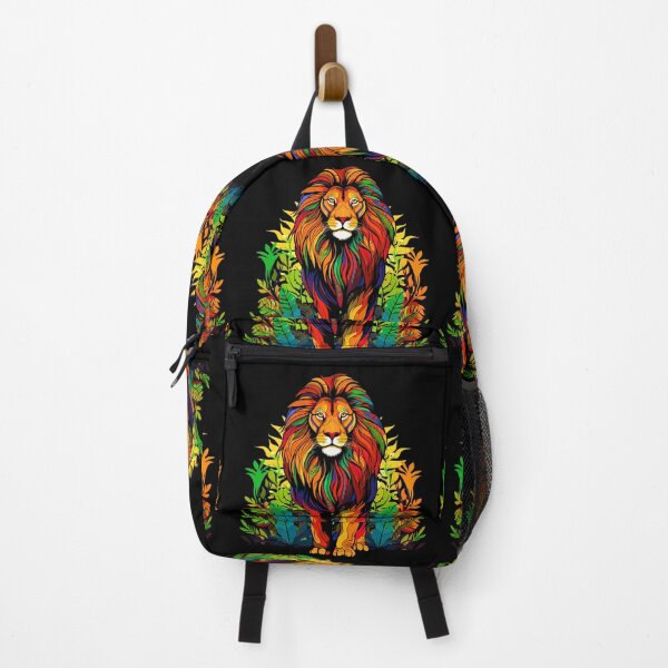 Item preview, Vibrant abstract Wild Lion in nature design. designed and sold by Artbyminga.