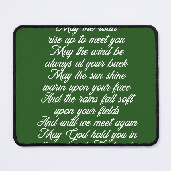 Item preview, Irish Blessing - May the road rise up to meet you 3 - Celtic, Gaelic Prayer - Minimal, Typewriter designed and sold by Studio Grafiikka.