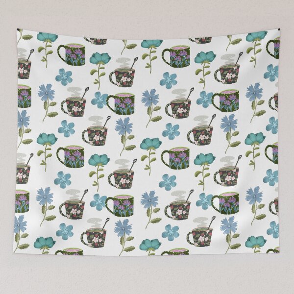 Item preview, Cottagecore teacups designed and sold by pinkyfish1010.