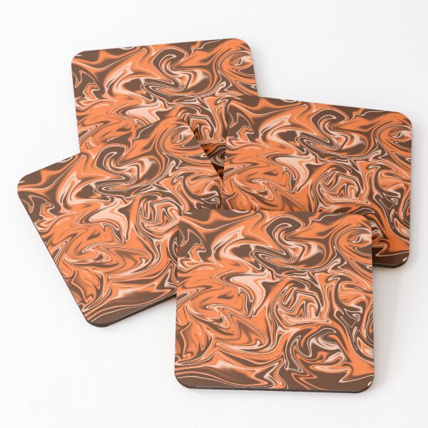 Item preview, Alcester 02- Contemporary Abstract - Fluid Painting - Marbling Art - Coffee Brown designed and sold by Studio Grafiikka.