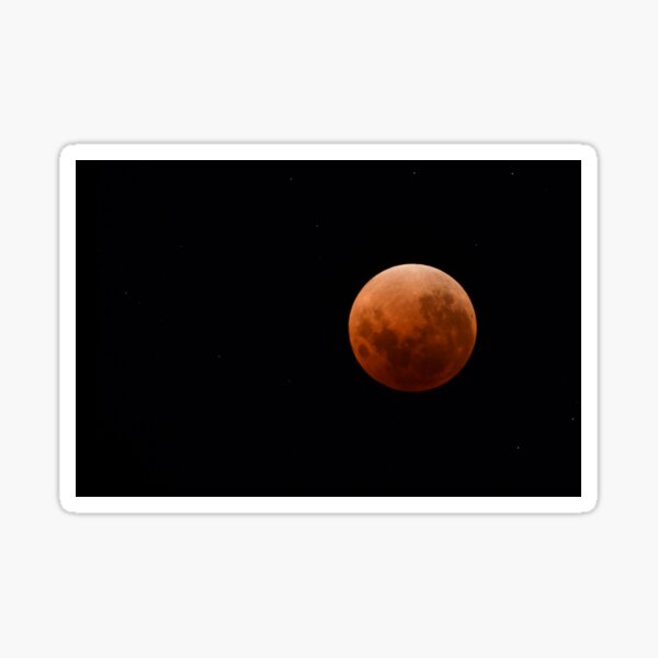 Super Blue Blood Red Moon 2018 Sticker