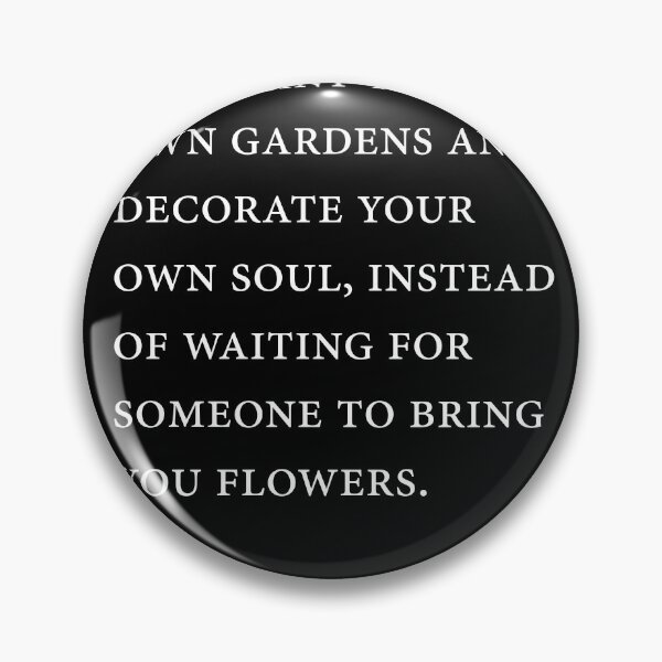 Item preview, Jorge Luis Borges Quote - So plant your own gardens 2 - Minimal, Typography Print - Literature designed and sold by Studio Grafiikka.