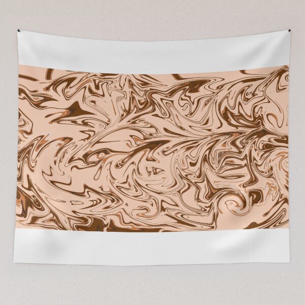 Item preview, Alaric - Contemporary Abstract - Fluid Painting - Marbling Art - Blue, Dark Orange designed and sold by Studio Grafiikka.