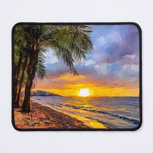 Item preview, Hawaiian Beach at Sunset designed and sold by ArtFactoryAI.