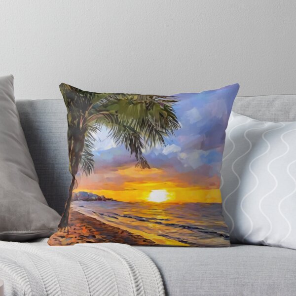 Item preview, Hawaiian Beach at Sunset designed and sold by ArtFactoryAI.