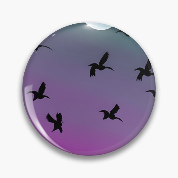 Item preview, birds and moon 2023 tileartwork designed and sold by tileartwork.
