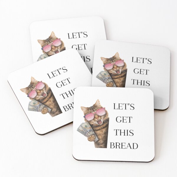 Item preview, Let's Get this Bread funny cat meme designed and sold by NateCF.