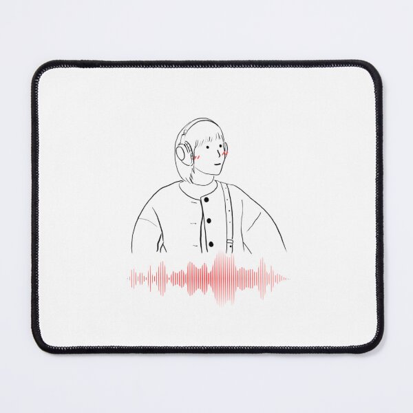 Item preview, Woo Yeong Woo listening to music & music background designed and sold by paintingtour.