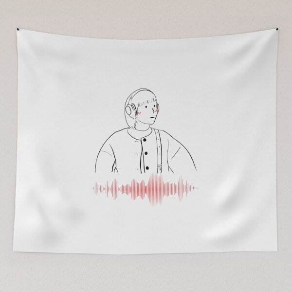 Item preview, Woo Yeong Woo listening to music &  music background designed and sold by paintingtour.