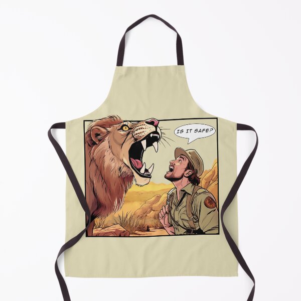 Item preview, Lion - "Is it safe?" designed and sold by titur.