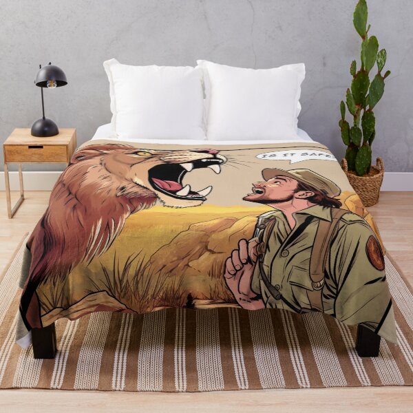 Item preview, Lion - "Is it safe?" designed and sold by titur.