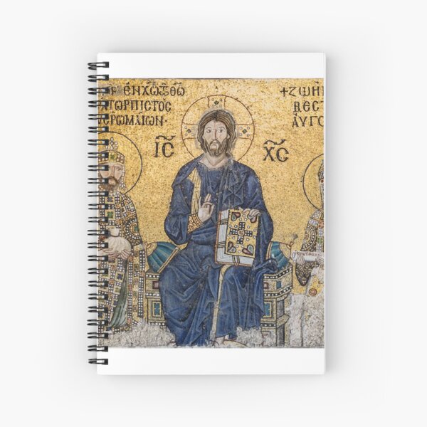 Mosaic of the Empress Zoe in the Hagia Sophia, 1239 Spiral Notebook