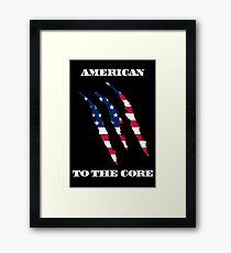 American To The Core Framed Print