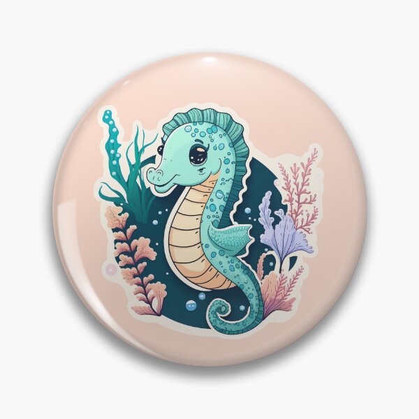 Item preview, Kawaii Seahorse Cute Aquatic Sea World Life designed and sold by GregInJapanShop.