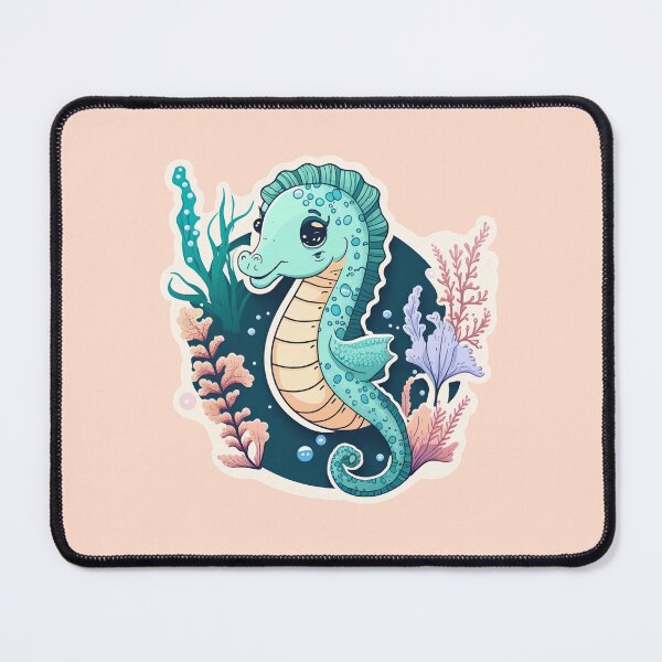 Item preview, Kawaii Seahorse Cute Aquatic Sea World Life designed and sold by GregInJapanShop.