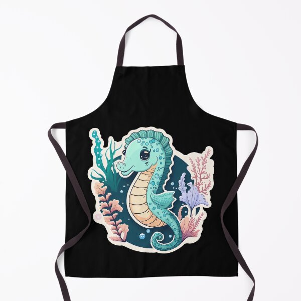 Item preview, Kawaii Seahorse Cute Aquatic Sea World Life designed and sold by GregInJapanShop.