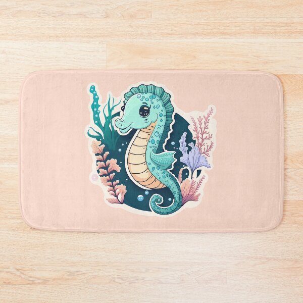 Item preview, Kawaii Seahorse Cute Aquatic Sea World Life designed and sold by GregInJapanShop.