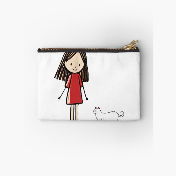 Item preview, Cat Meets Girl designed and sold by Cat & Puppy.
