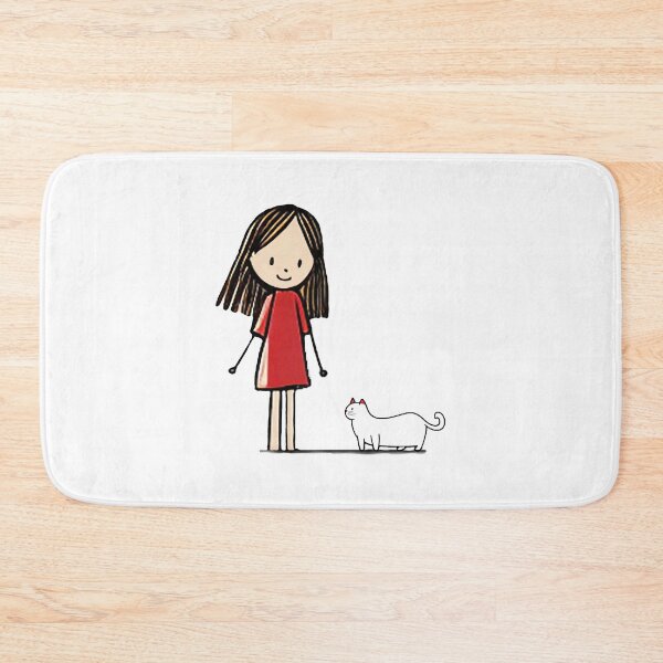 Item preview, Cat Meets Girl designed and sold by Cat & Puppy.